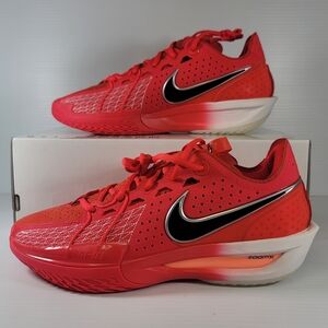 Mens Nike Air Zoom GT Cut 3 Siren Red Black Basketball Shoes DV2913-602